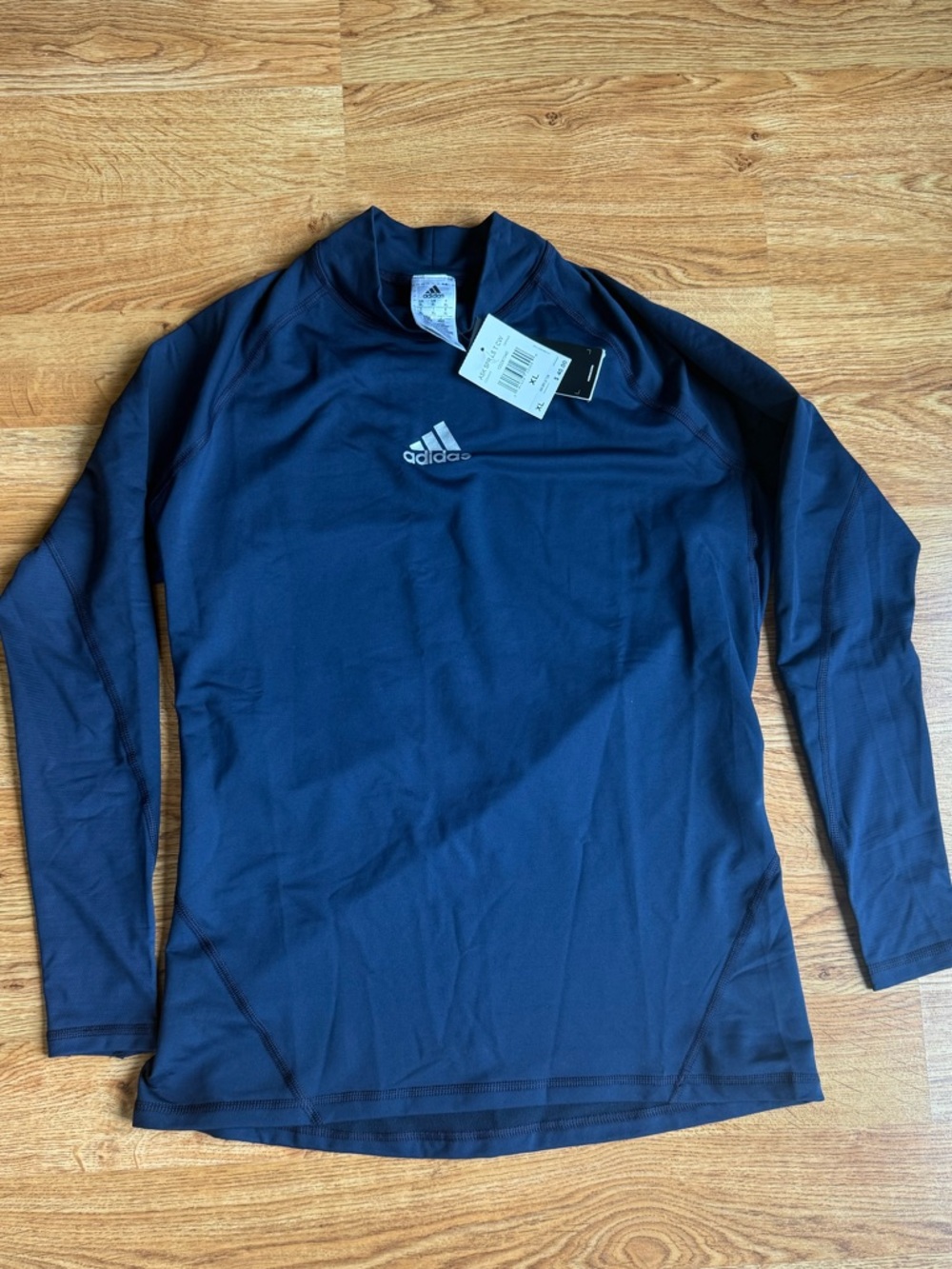 adidas Navy Crew Neck Performance Pullover
